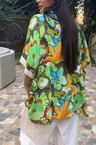 Women's Casual Printed Short Sleeve Tops