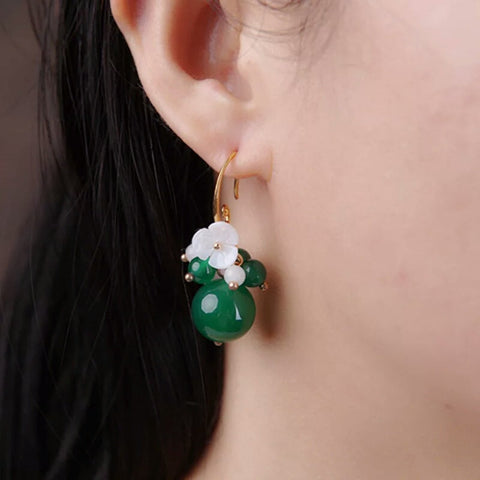 Pendientes con borlas estilo étnico retro para mujer 
