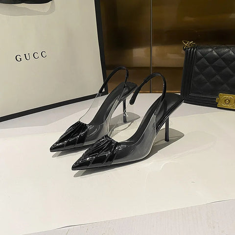 New  pointed high heels sandals fashionable women's shoes versatile headband sandals women's shoes