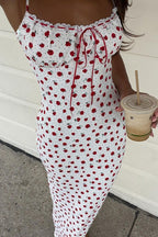 Fresh Floral Slim Cami Maxi Dress