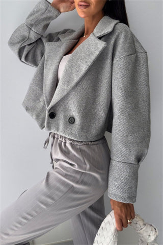 Lässige Strickjacke mit Umlegekragen (4 Farben) 
