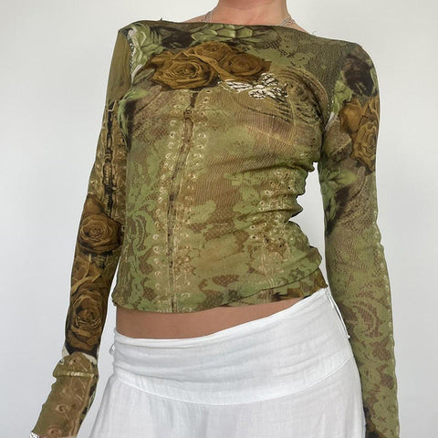 Mori Retro Printed Slim Fit Short Sleeve T-shirt with Special Interest Design