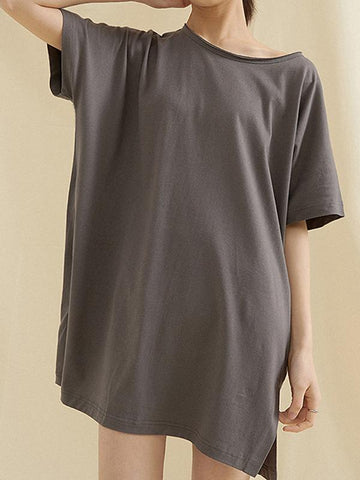 Camisetas sueltas, sencillas, lisas y cómodas 