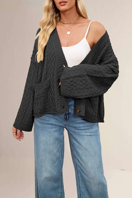 Cable Knit Oversized Cardigan