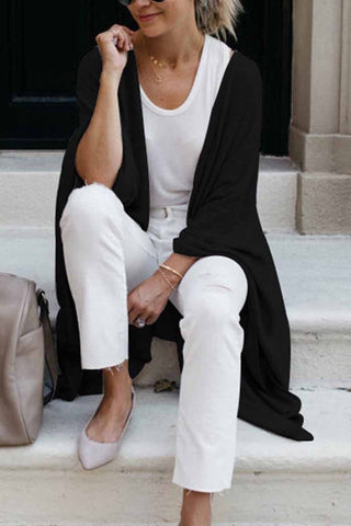 Abrigo informal irregular de punto holgado Chicindress 