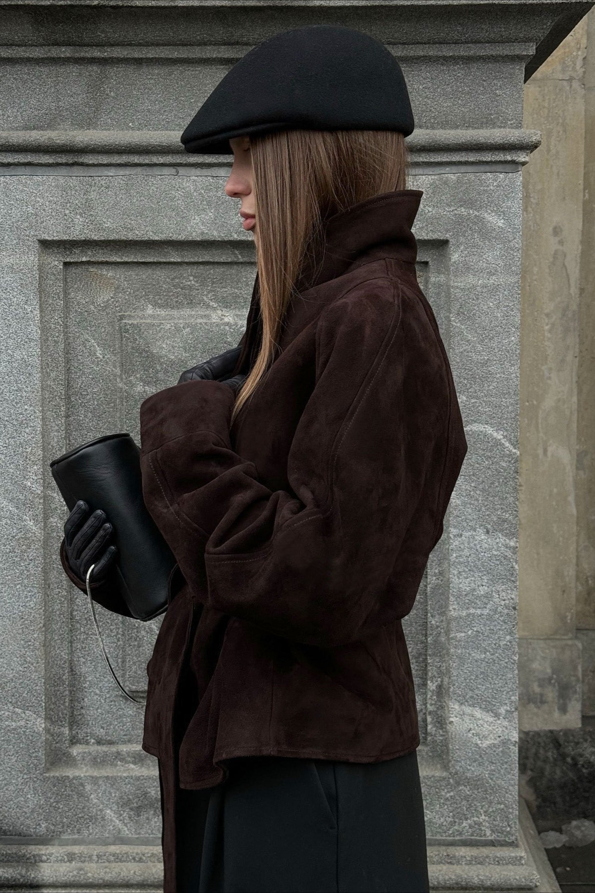 Suede Vintage Long Sleeve Jacket