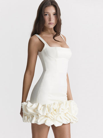 Sleeveless Mini Dress Backless Cupcake Hem Birthday Party Dresses