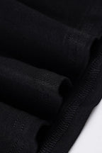 Casual Solid Deep V A Line Elastic Blouse