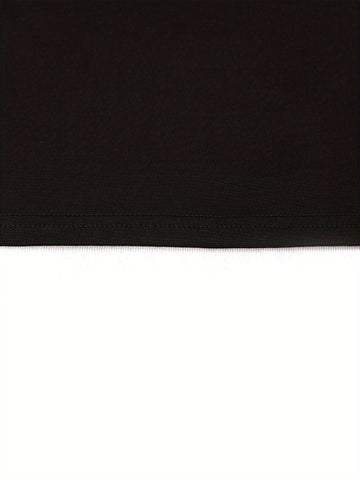 Long Sleeves Skinny Hollow Solid Color High Neck T-Shirts Tops