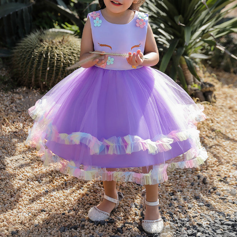 Vestido de primera comunión para niña, vestido de fiesta de cumpleaños para niña, vestidos formales para niña 