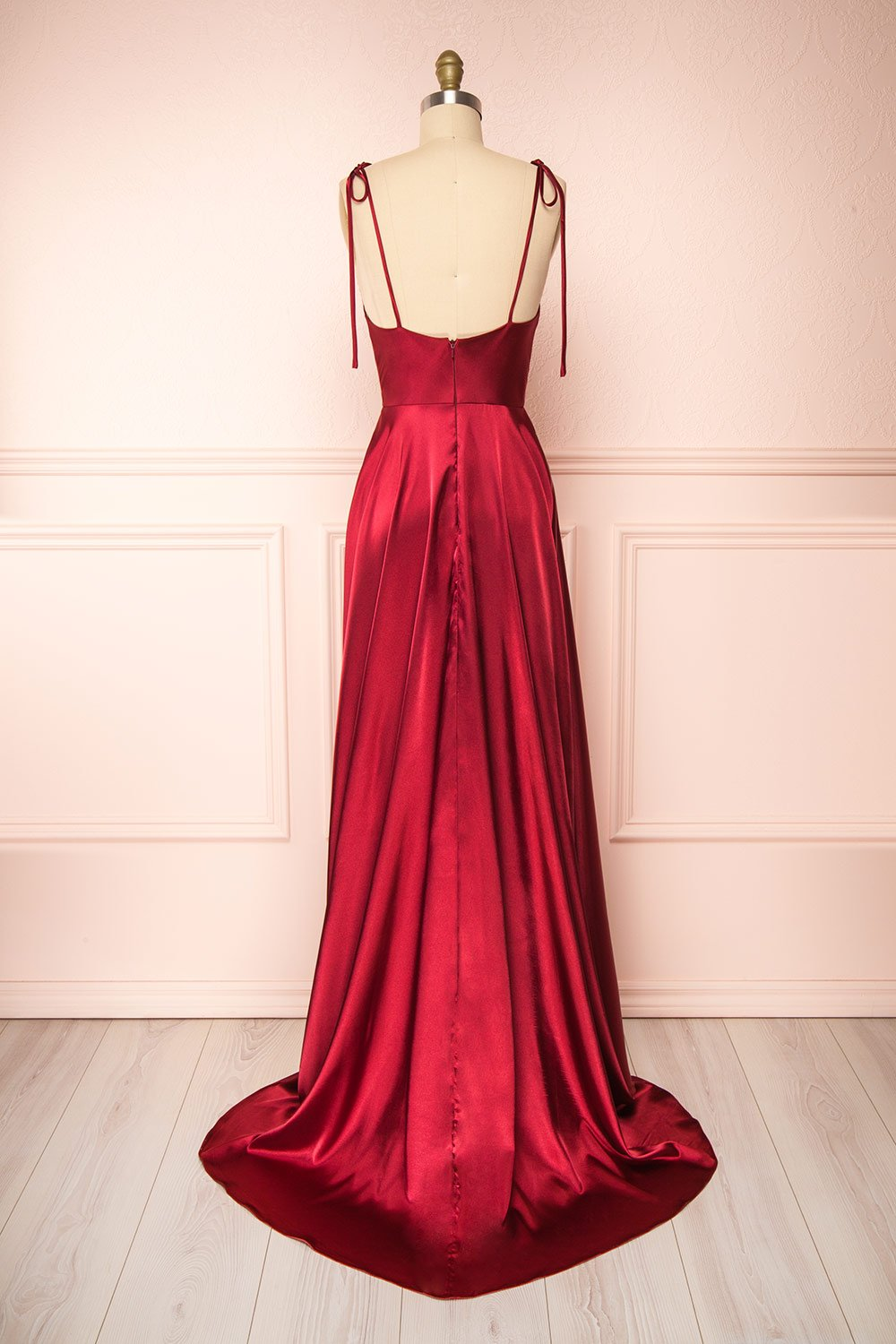 Hellgrünes, langes A-Linien-Abendkleid mit Spaghettiträgern und Schleier
