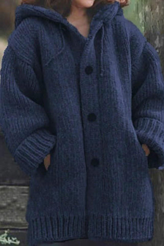 Cárdigan con capucha y bolsillo acogedor para usar todos los días