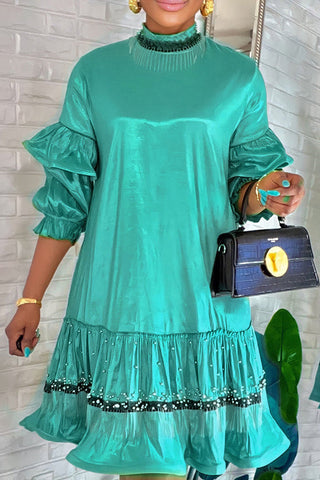 Beaded Mini Dress Casual Dress