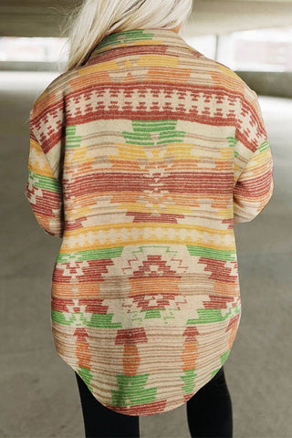 Prendas de abrigo informales universitarias con cuello vuelto y contraste de bloques de colores 