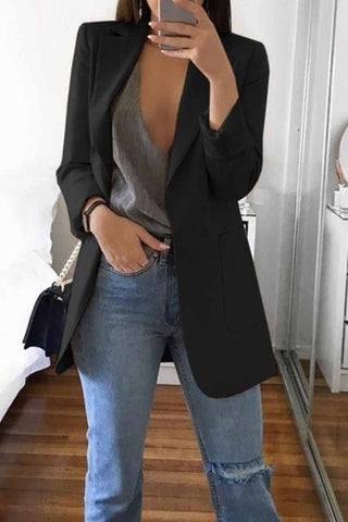 Traje elegante con blazer de bolsillo (5 colores) 