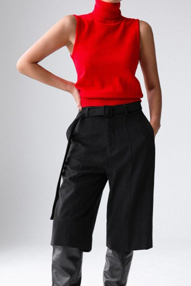 Slim Turtleneck Knit Top