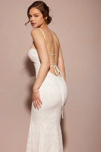 Cami Backless Tie Sexy Slim Maxi Dress