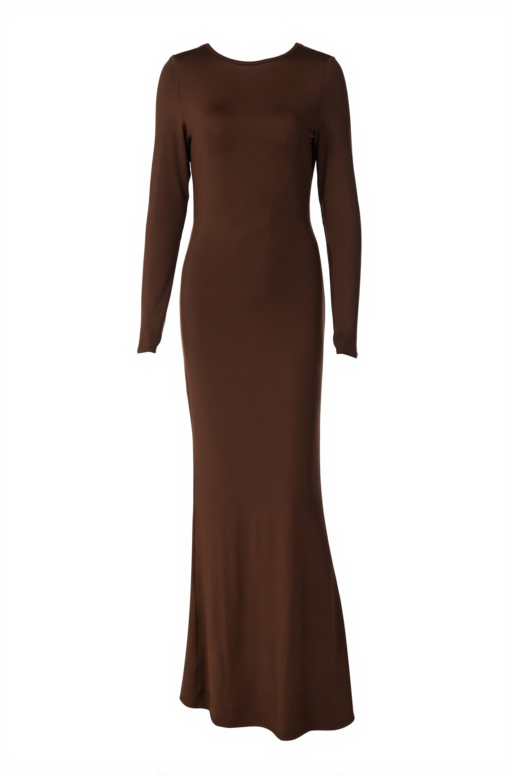 Chic Lace Trim Strapless Two Piece Gown Maxi Dress