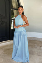 Sleeveless Backless Bodycon Maxi Dress