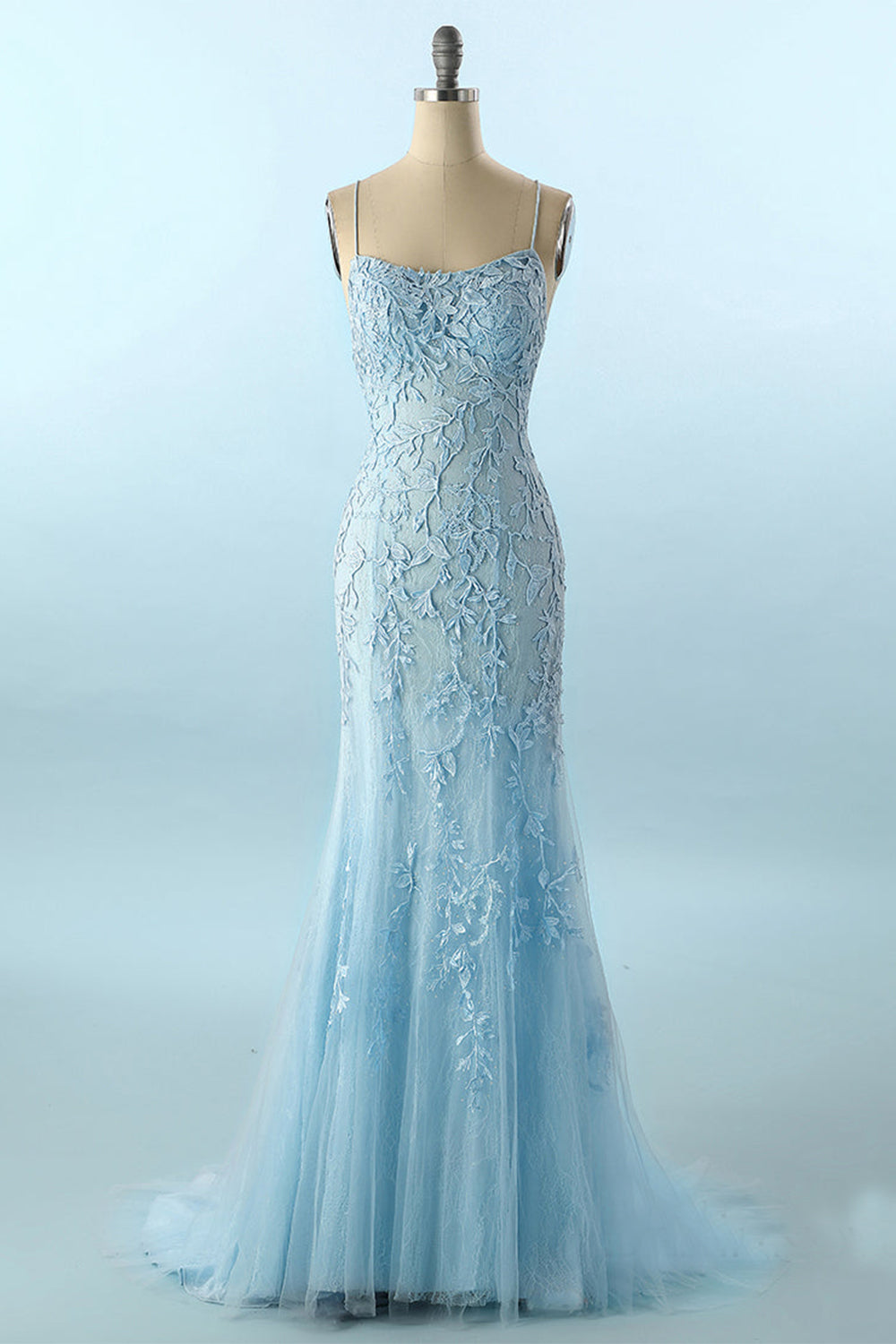 Mermaid Long Prom Dress Backless Evening Dress
