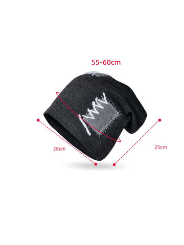 Gorro de punto con cordón para mujer de invierno 