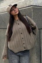Soft Rib Relaxed Cardigan
