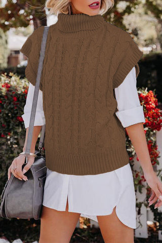 Lässiger Rollkragenpullover mit Patchwork-Muster (4 Farben) 