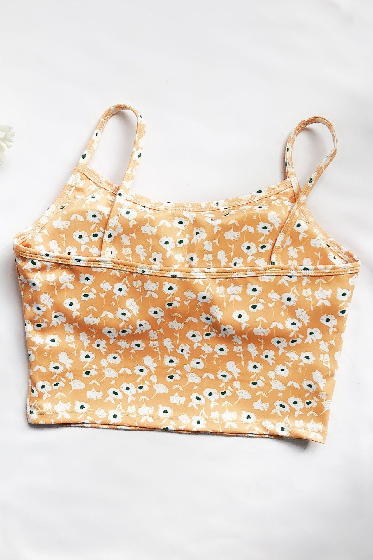 Floral Cropped Padded Cami Top