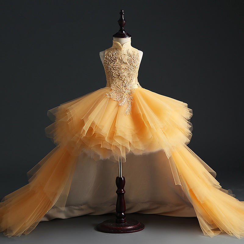 Girls Pageant Dresses Baby Girl Gorgeous Lace Sleeveless Prom Dress First Communion Dress
