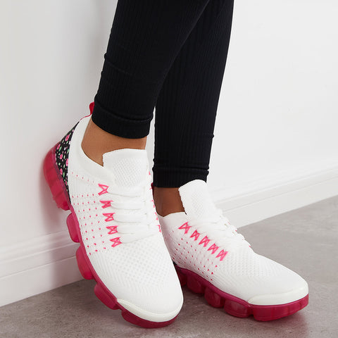 Althetic Breathable Woven Sneakers Air Cushion Sport Shoes