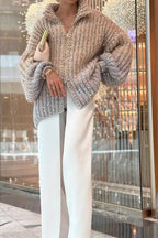 Elegant Sequin Knit Cardigan