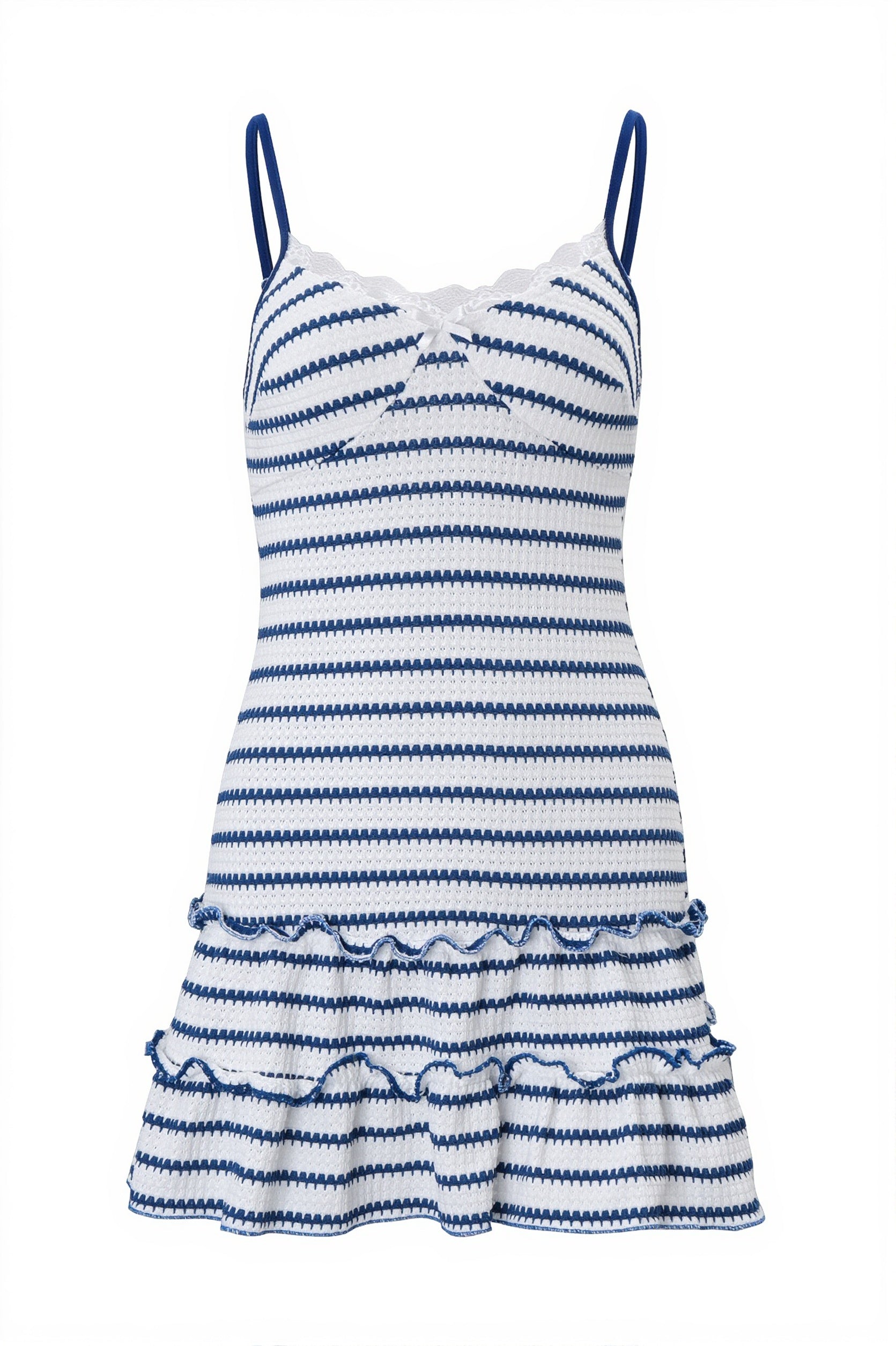 Striped Color Block Cami Hot Girl Mini Dress