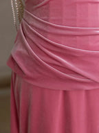 Meerjungfrau Samt Langes Ballkleid Langes Abendkleid