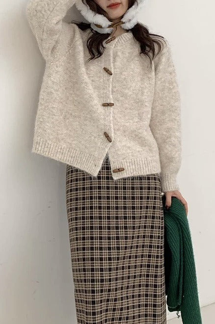 Relaxed Toggle Cardigan