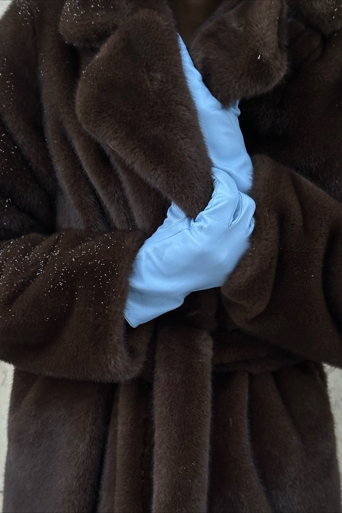 Belted Longline Faux Fur Insulated Overcoat