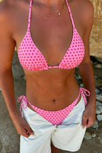 Vintage Polka Dot Tie Sexy Bikini Set