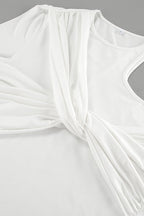 One Shoulder Knot Long Sleeve Long Sleeve Tee
