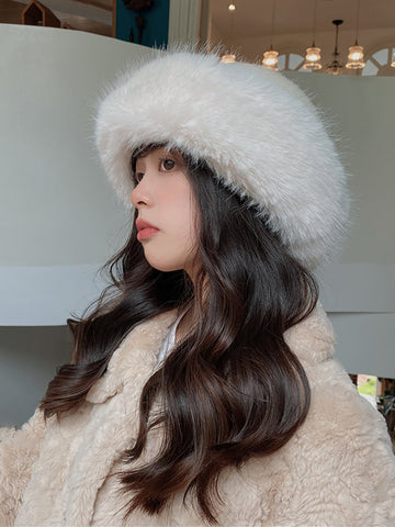 Women Winter Warm Solid Hat