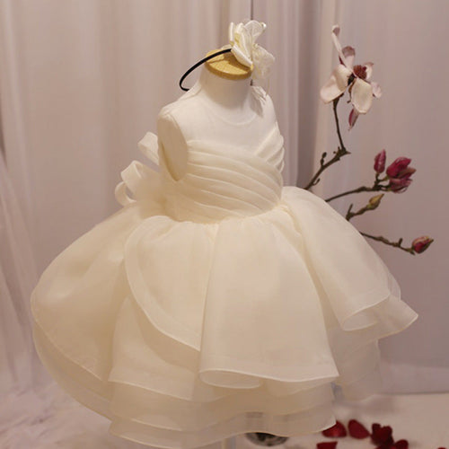 Elegantes, bauschiges Prinzessinnen-Taufkleid für Mädchen zur Erstkommunion, perfekt für den Sommer, perfekt für Kleinkinder und als Prinzessin. 