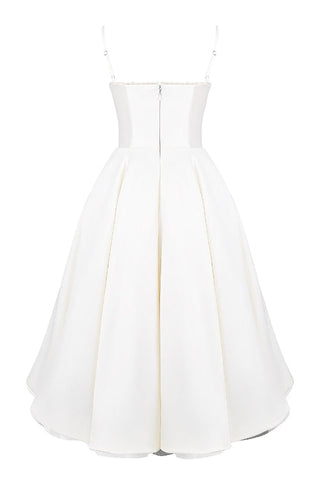 Suspender V-Neck Sleeveless Tutu Maxi Dress