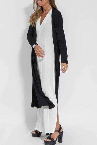Street Solid – Oberbekleidung mit geschlitztem Cardigan-Kragen 