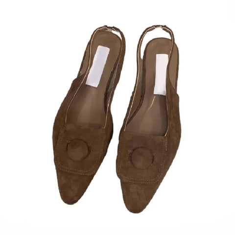 Pointed Toe Women Sandals Flats Shallow Casual Dress Shoes 2024 Summer Fashion Party Brand Shoes New Cozy Walking Mujer Zapatos