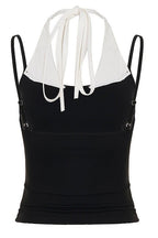 Sexy Casual Fake Two Piece Halter Top