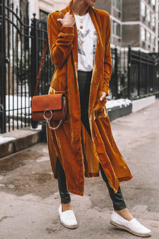 Lässige Oberbekleidung mit einfarbigem Patchwork-Cardigan-Kragen (7 Farben) 