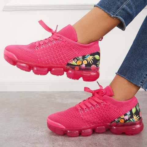 Althetic Breathable Woven Sneakers Air Cushion Sport Shoes