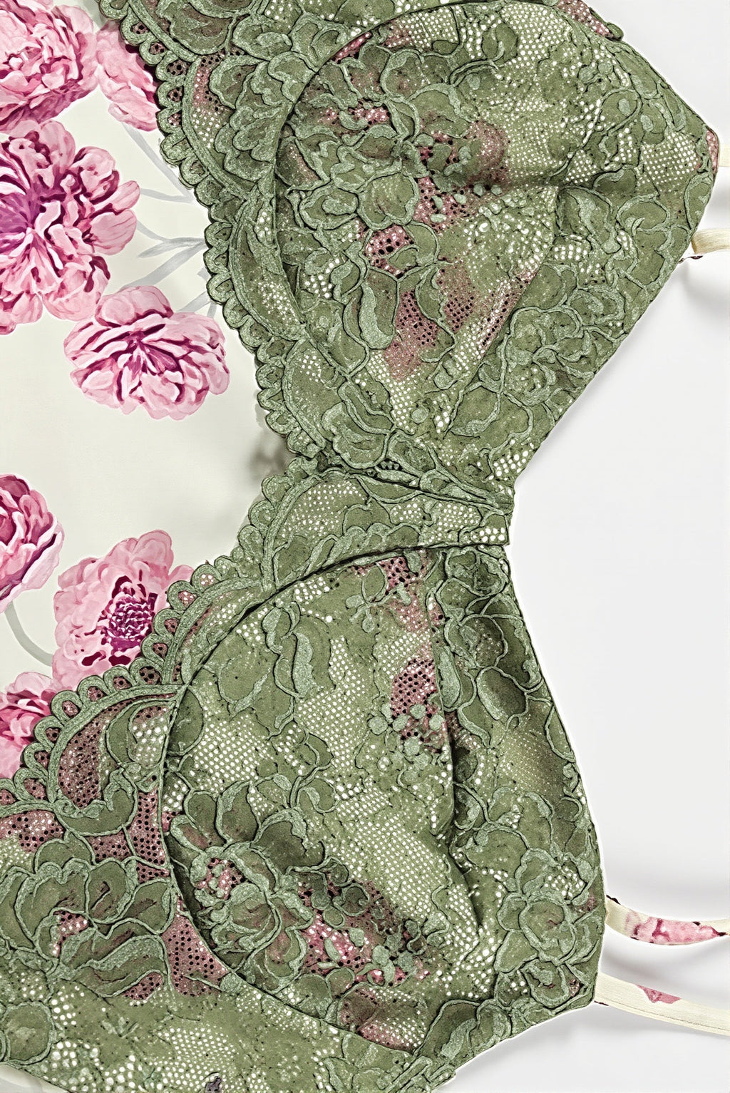 Contrast Lace Floral Cami Maxi Dress