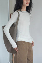 Semi-Sheer Unique Fitted Knit Top