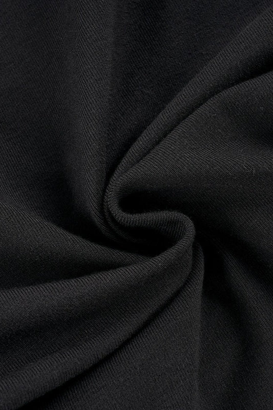 Double Button V Neck Fitted Blouse