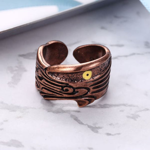 Anillo de ojo personalizado de hip hop en plata de ley 
