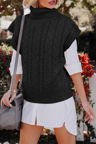 Lässiger Rollkragenpullover mit Patchwork-Muster (4 Farben) 